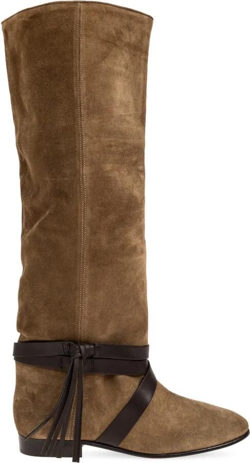 ISABEL MARANT Silmon knielaarzen Bruin