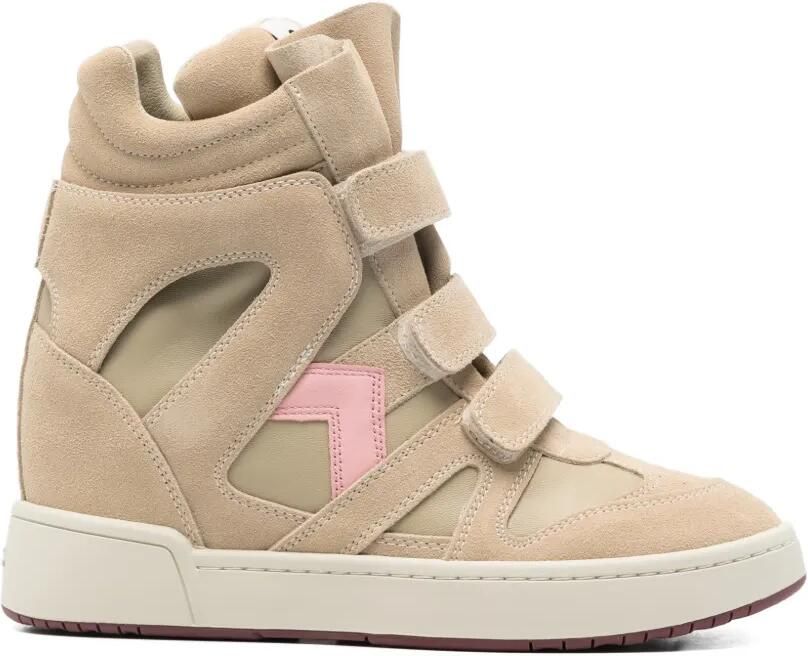 ISABEL MARANT Sneakers met klittenband Beige