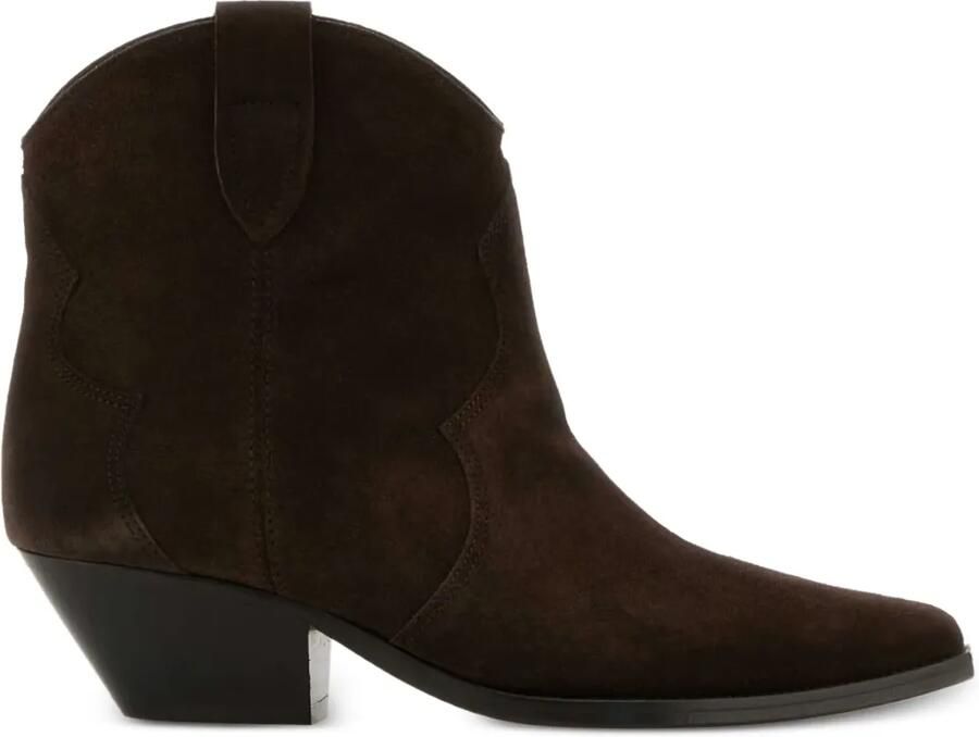 ISABEL MARANT Suède cowboylaarzen Zwart