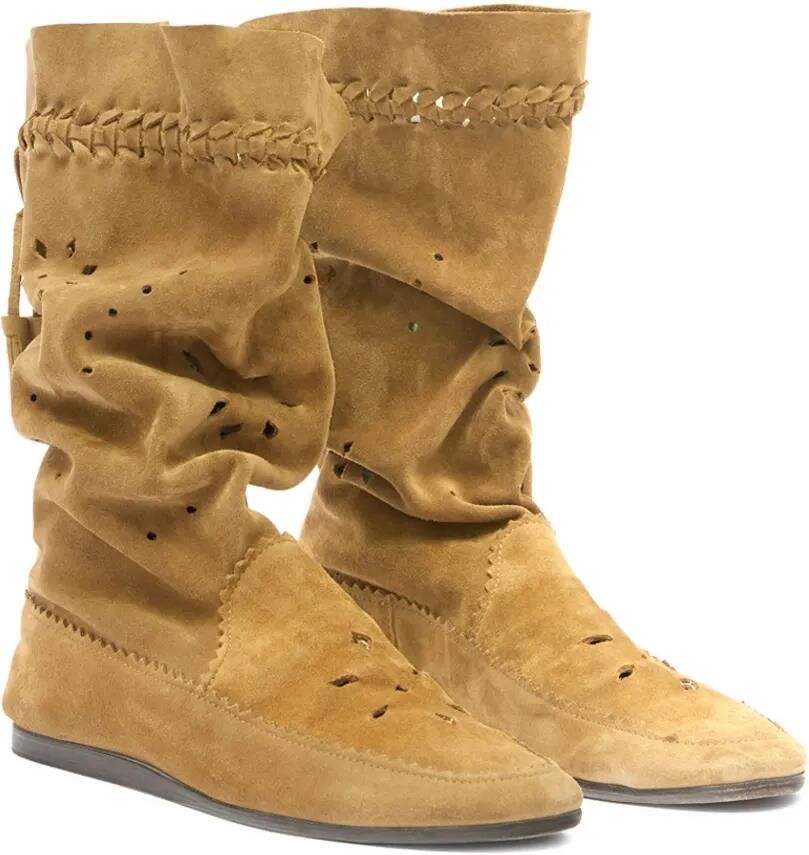 ISABEL MARANT Welky laarzen met gevlochten kwastje Beige - Foto 2