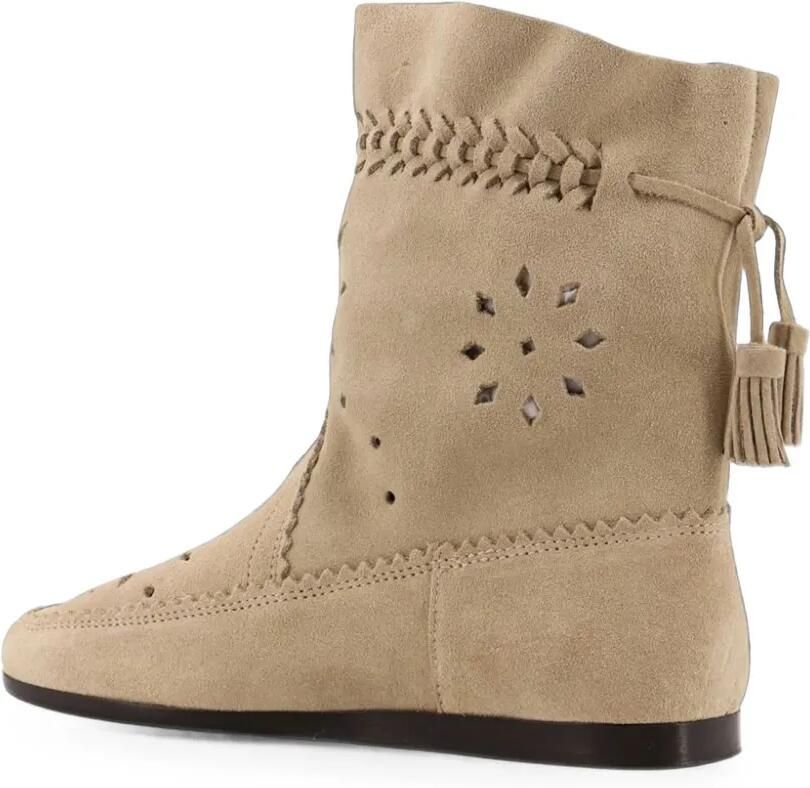 ISABEL MARANT Woosta leren laarzen Beige - Foto 3