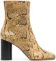 ISABEL MARANT Labee 90 mm leren laarzen Geel - Thumbnail 1