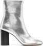 ISABEL MARANT Leren laarzen 90 mm Zilver - Thumbnail 1