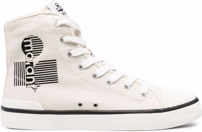 ISABEL MARANT Sneakers met logoprint Beige