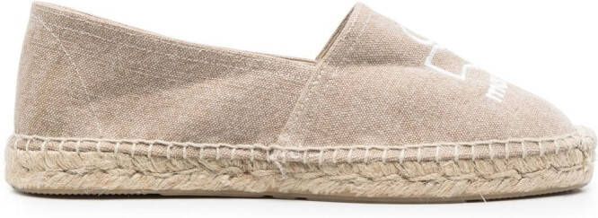 ISABEL MARANT Espadrilles met logoprint Beige