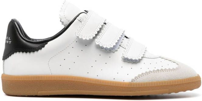 ISABEL MARANT Beth sneakers met klittenband Wit