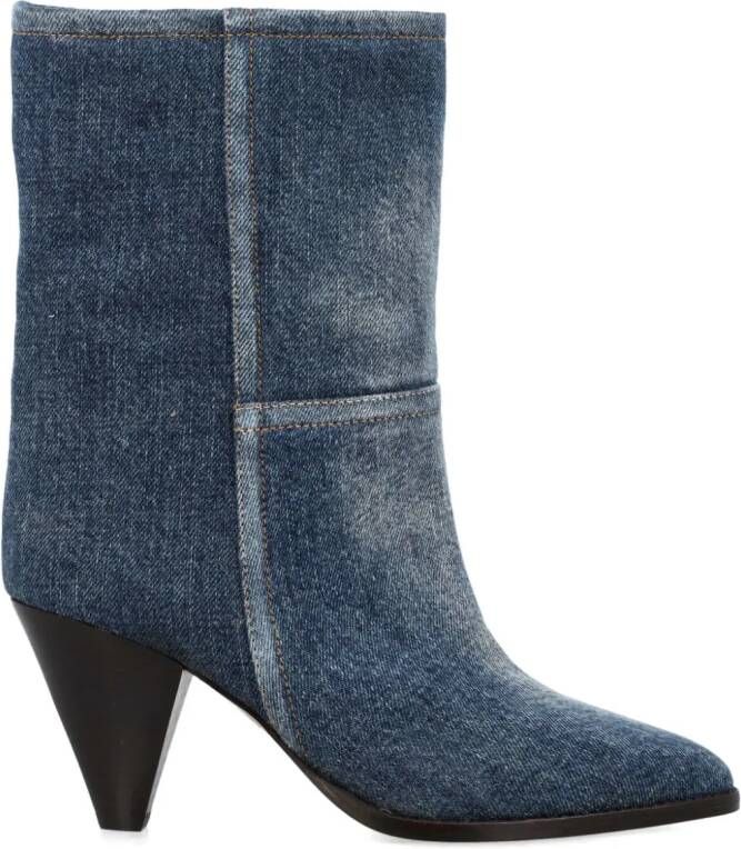 ISABEL MARANT Rouxa 75 denim laarzen Blauw