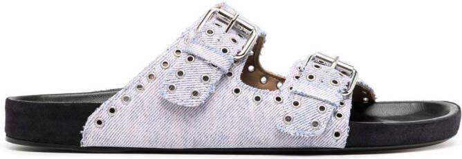 ISABEL MARANT Sandalen met dubbele gesp Paars