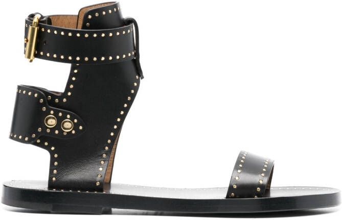 ISABEL MARANT Janders sandalen met studs Zwart