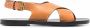 ISABEL MARANT Slingback sandalen met gekruiste bandjes Bruin - Thumbnail 1