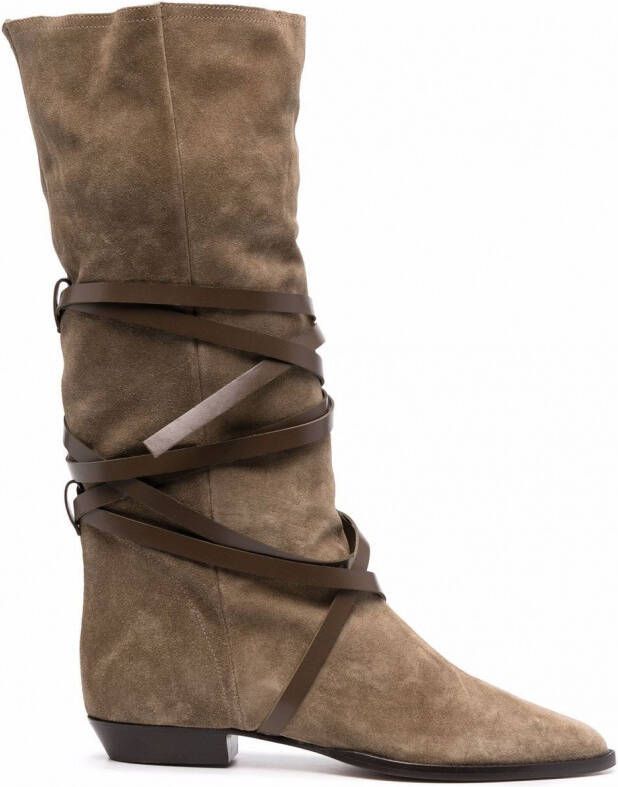 ISABEL MARANT Suède laarzen Beige