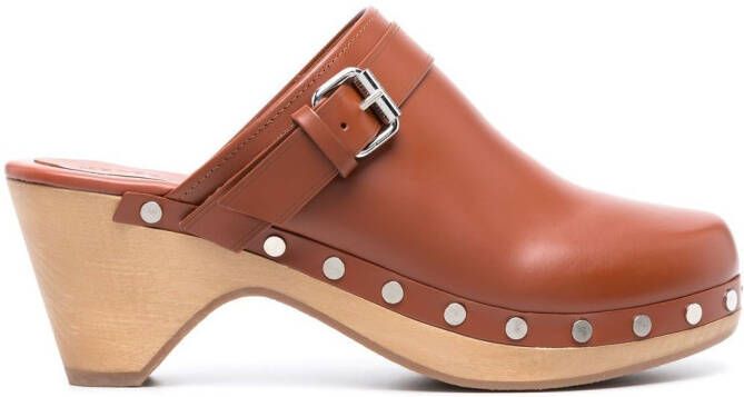 ISABEL MARANT Muiltjes met studs Bruin