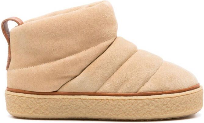 ISABEL MARANT Suède enkellaarzen Beige