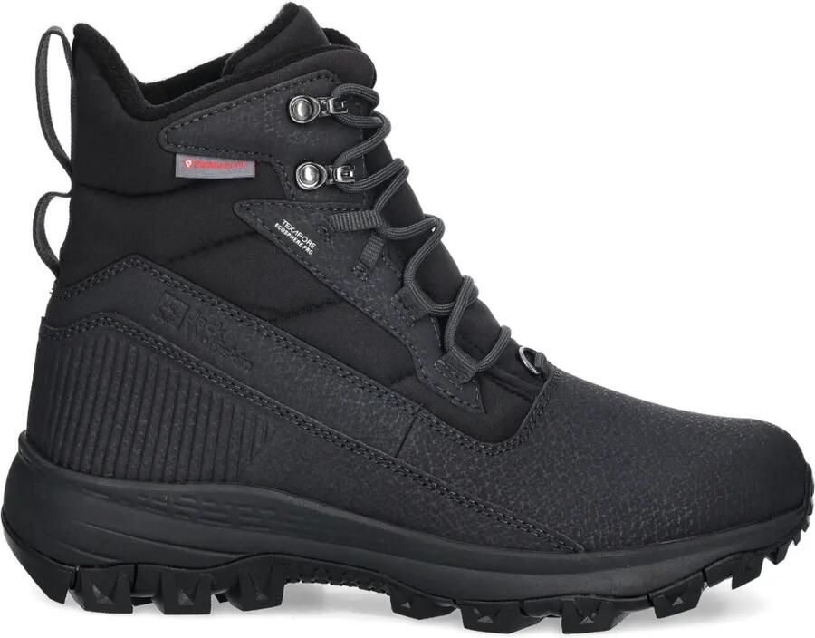 JACK WOLFSKIN Everquest Pro Texas High snowboots met veters Zwart
