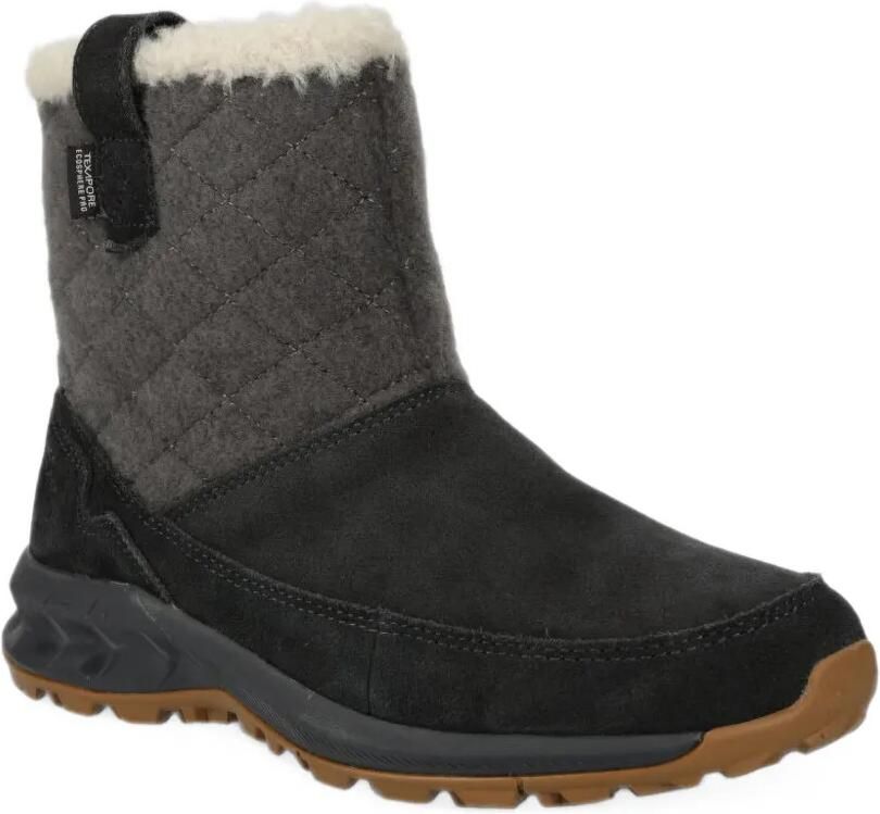 JACK WOLFSKIN quilted shearling-trim ankle boots Zwart - Foto 3