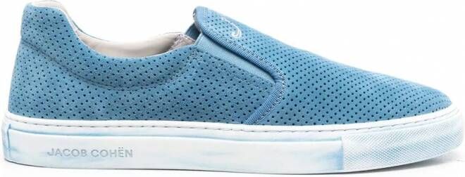 Jacob Cohën Geperforeerde sneakers Blauw