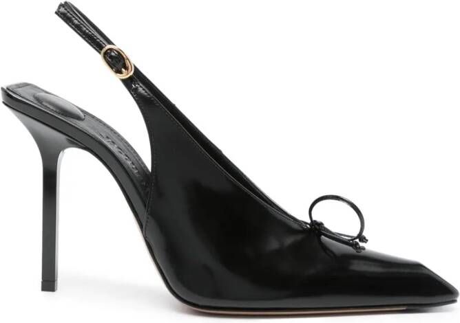 Jacquemus 100 mm Cubisto leren pumps Zwart