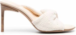 Jacquemus Gedraaide muiltjes Beige