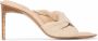Jacquemus Bagnu sandalen met gedraaid detail Beige - Thumbnail 1