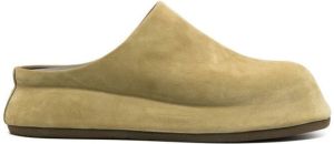 Jacquemus Bricciola suède muiltjes Groen