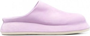 Jacquemus Bricciola suède muiltjes Paars