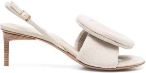 Jacquemus Cuscinu slingback sandalen Beige