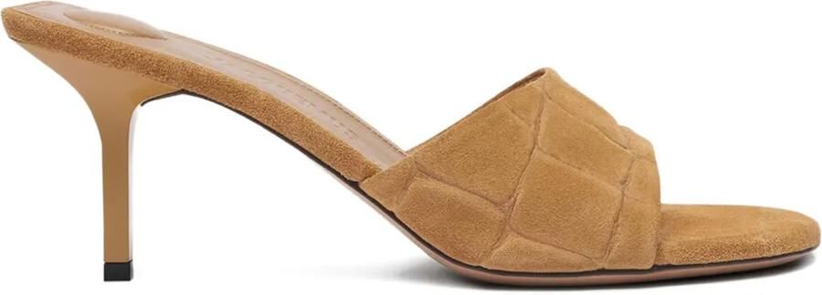 Jacquemus 70 mm Cubisto muiltjes Bruin