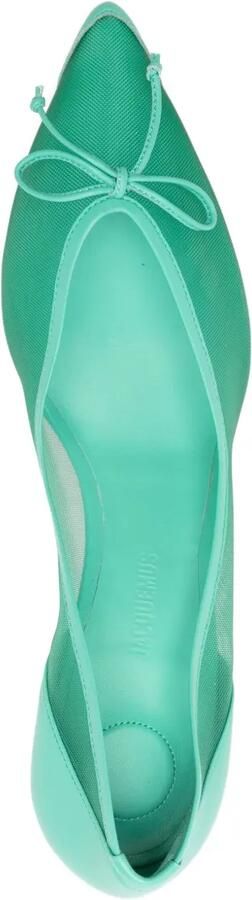 Jacquemus 80 mm Les Escarpins Tourni pumps Groen - Foto 4