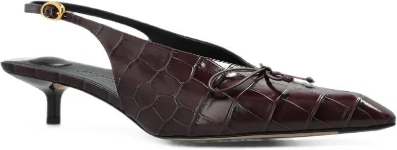 Jacquemus Cubisto slingback pumps Rood