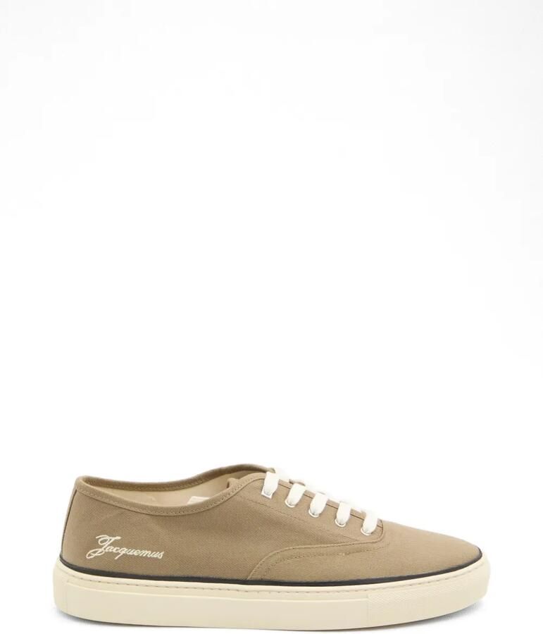 Jacquemus Féfé canvas sneakers met geborduurd logo Beige