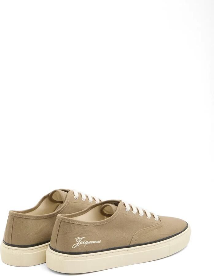 Jacquemus Féfé canvas sneakers met geborduurd logo Beige - Foto 2