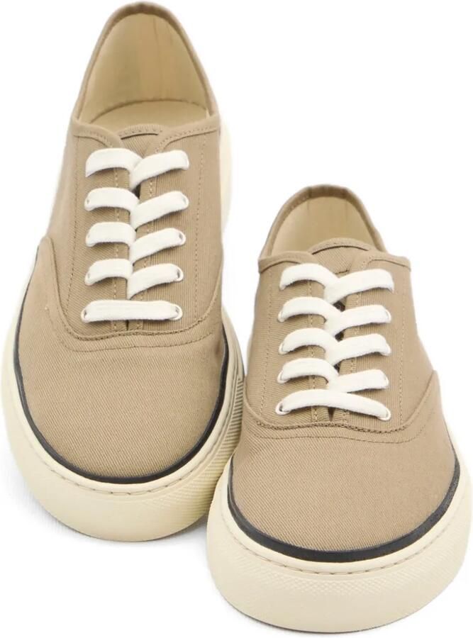 Jacquemus Féfé canvas sneakers met geborduurd logo Beige - Foto 4