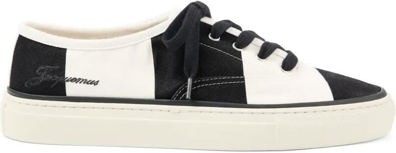 Jacquemus Féfé gestreepte sneakers Zwart