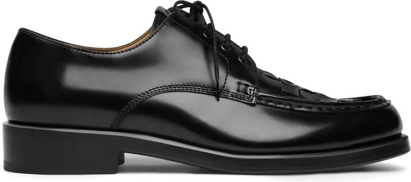 Jacquemus Geweven derby veterschoenen Zwart