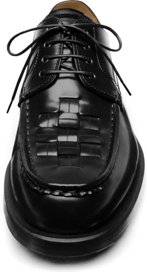 Jacquemus Geweven derby veterschoenen Zwart - Foto 3