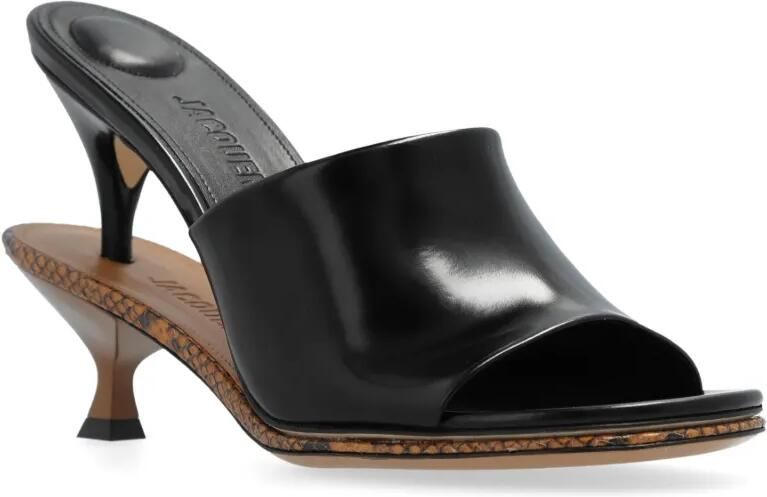Jacquemus Le Doubles 110 mm muiltjes Zwart - Foto 5