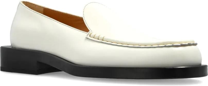 Jacquemus Leren loafers Wit