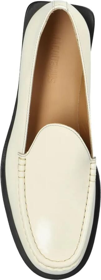 Jacquemus Leren loafers Wit - Foto 3