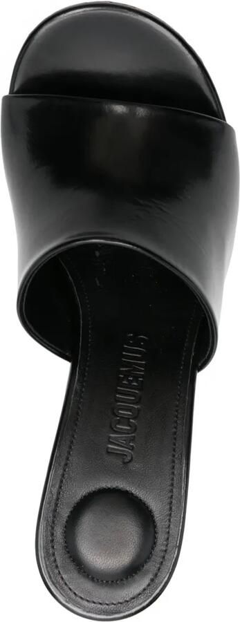 Jacquemus Les Doubles 110 mm muiltjes Zwart - Foto 4