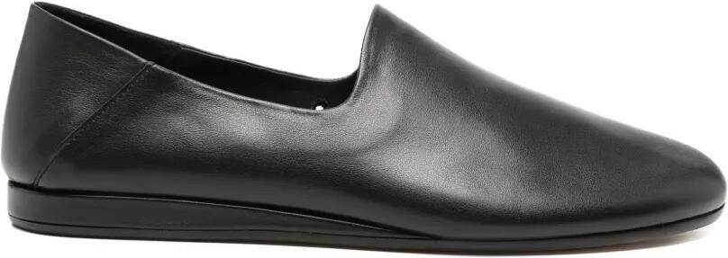 Jacquemus Les Pantoufles leren loafers Zwart