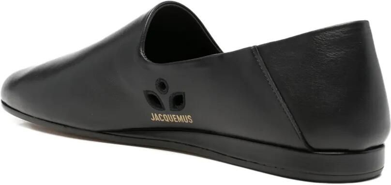 Jacquemus Les Pantoufles leren loafers Zwart - Foto 3