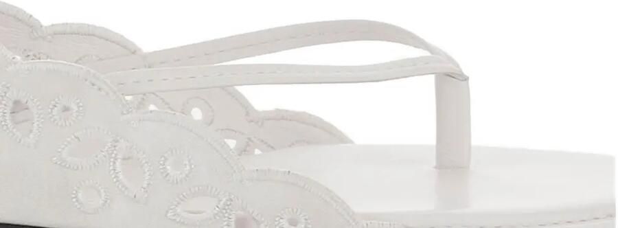 Jacquemus Les Sandales Nu-Pieds sandalen met borduurwerk Wit - Foto 3