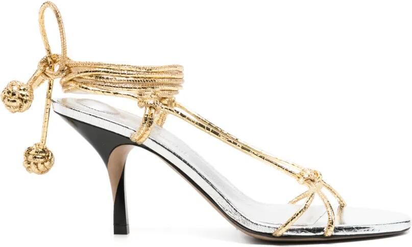 Jacquemus Les Sandales Tourni sandalen Goud