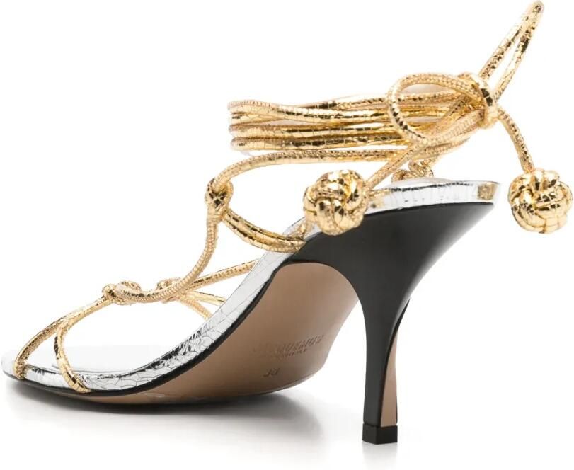 Jacquemus Les Sandales Tourni sandalen Goud - Foto 2