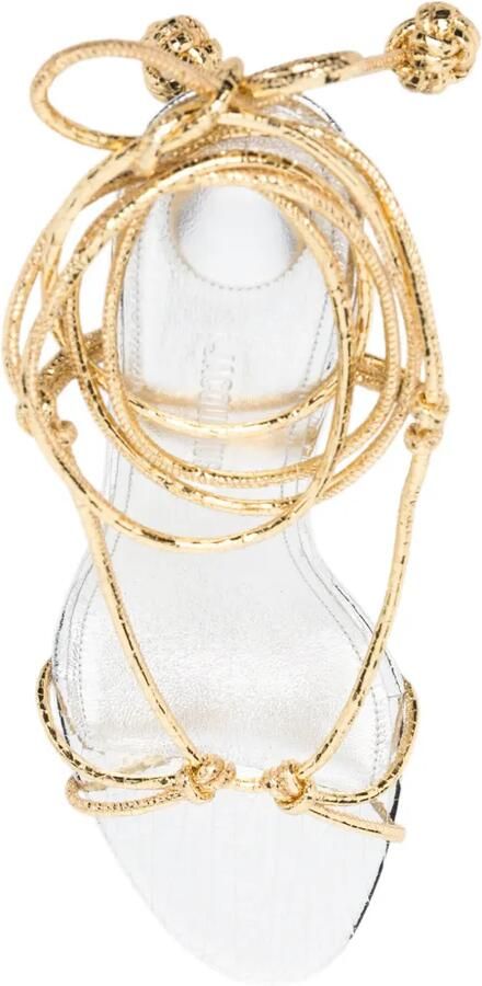 Jacquemus Les Sandales Tourni sandalen Goud - Foto 4