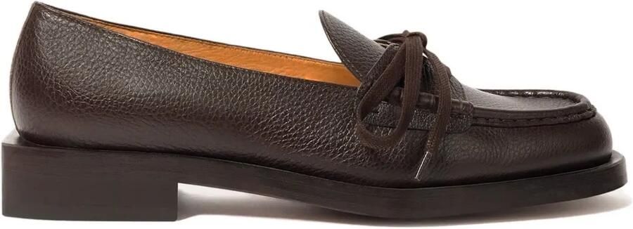Jacquemus Marino leren loafers Bruin