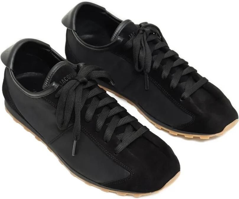 Jacquemus Nylon sneakers met suède vlak Zwart - Foto 2