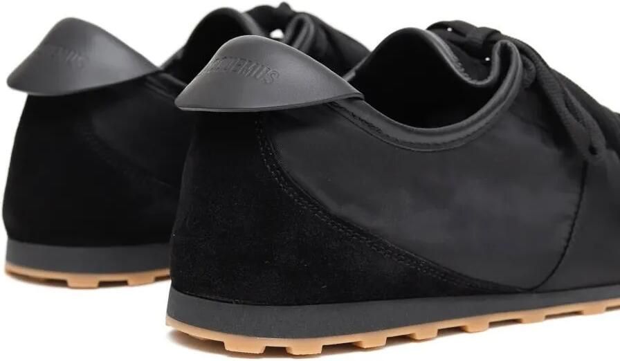 Jacquemus Nylon sneakers met suède vlak Zwart - Foto 3