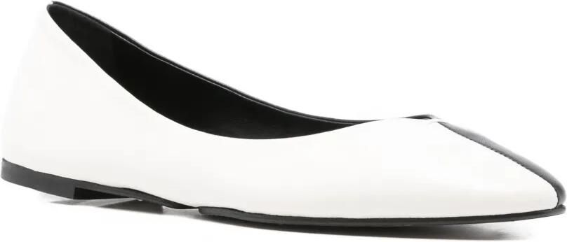Jacquemus Ovalo tweekleurige ballerina's Zwart - Foto 2
