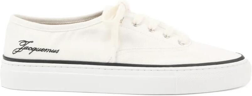 Jacquemus Sneakers met geborduurd logo Wit
